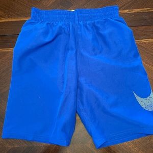 Nike Boys Size Large Blue Swim Shorts Trunks Board Shorts